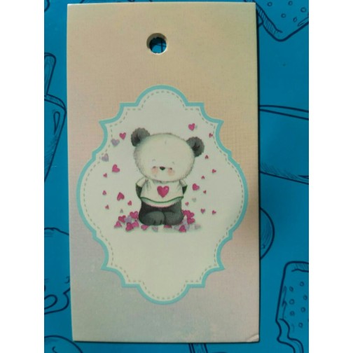 Бірка Ведмедик №3, 20 шт