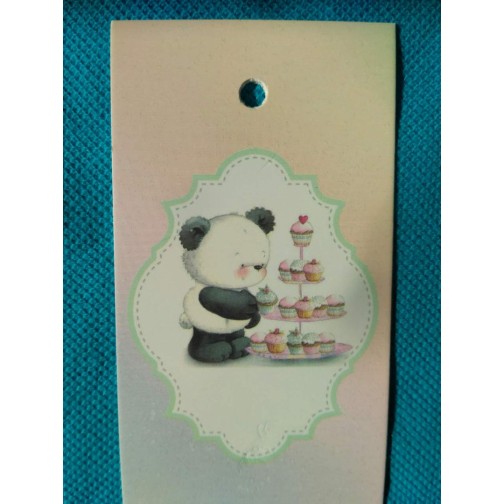 Бірка Ведмедик №1, 20 шт