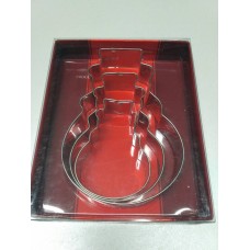 Металева вирубка для пряників "Сніговик"