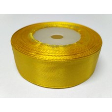 Стрічка атласна золота 25мм.