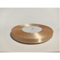 Стрічка атласна "Бежева", 6 мм