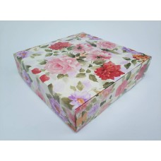 Коробка для макаронс, пряників "Півонія" 200*200*50