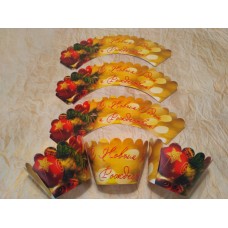 Тарталетка для капкейків "З Новим Роком та Різдвом!".6 шт.-7 грн.