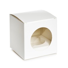 Коробка для капкейка "Кругле вікно", 90*90*90мм