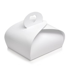 Коробка для одного тістечка, ручка - серце, 110*110*70