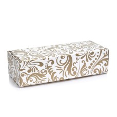 Коробка на 5 макаронс "Золотой узор", 140*57*38