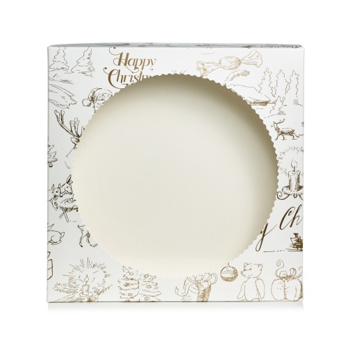 Коробка "Merry Christmas" (вікно), друк золотом, 200*200*30
