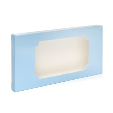 Коробка для плитки шоколаду "Блакитна 2", 160*80*15