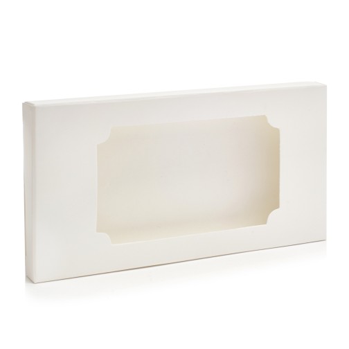 Коробка для плитки шоколаду "Біла 2", 160*80*15