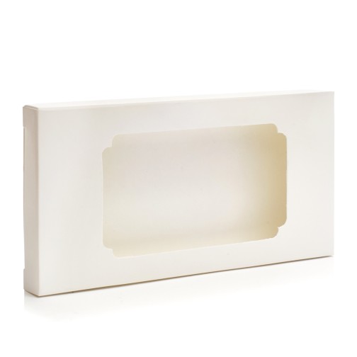 Коробка для плитки шоколаду "Біла 3", 160*80*15