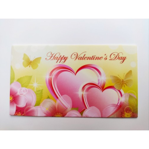 Бірка "Happy Valentine's Day", №3, 50*90, 20 шт.