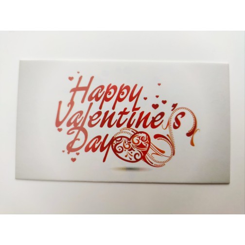 Бірка "Happy Valentine's Day", №9, 50*90, 20 шт.