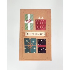 Бірка "Merry Christmas" подарунки #13. 50*90, 20 шт.