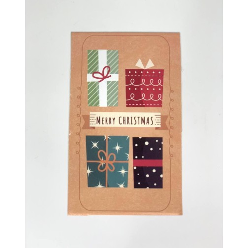 Бірка "Merry Christmas" подарунки #13. 50*90, 20 шт.