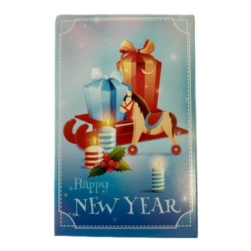 Бірка “Happy New Year” №2, 50*75, 20 шт.