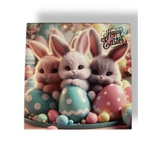 Бірка "Happy Easter" №1, 90*90, 1 шт.