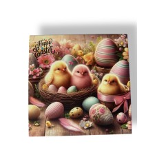 Бірка "Happy Easter" №3, 90*90, 1 шт.