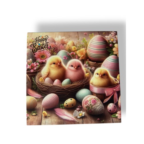 Бірка "Happy Easter" №3, 90*90, 1 шт.