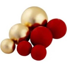 Шоколадні сфери “Червоно-золоті",  7 шт.