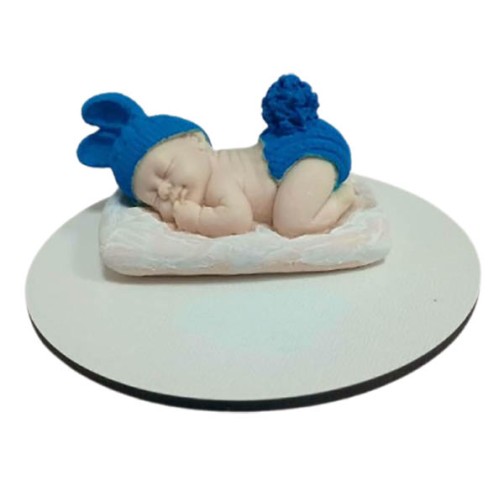 Шоколадна фігурка «Малюк на подушці» синя