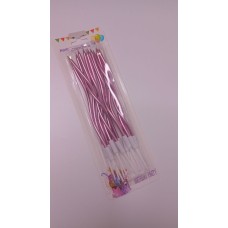 Свічки хвилясті пильна троянда глянцеві, 12 шт.