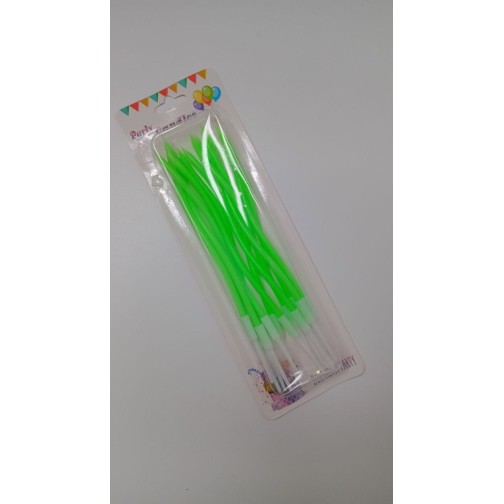 Свічки хвилясті яблуко глянцеві, 12 шт.