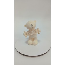 Фігурка із шоколадної глазурі "Ведмедик I love you"