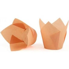 Паперова форма для кексів Тюльпан горіхова, 20 шт.