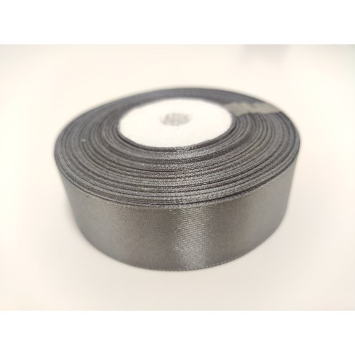 Стрічка атласна "Сталь", 25 мм