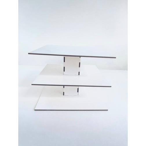  Підставка 3-х ярусна з дерева для різних кондитерських виробів, 200*200*150мм