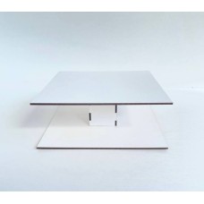 Підставка 2-х ярусна з дерева для різних кондитерських виробів, 200*200*75