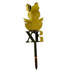 Топер акриловий “Курча” золото, 100 мм