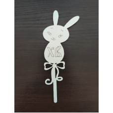 Топер Зайчик "ХВ" з бантиком