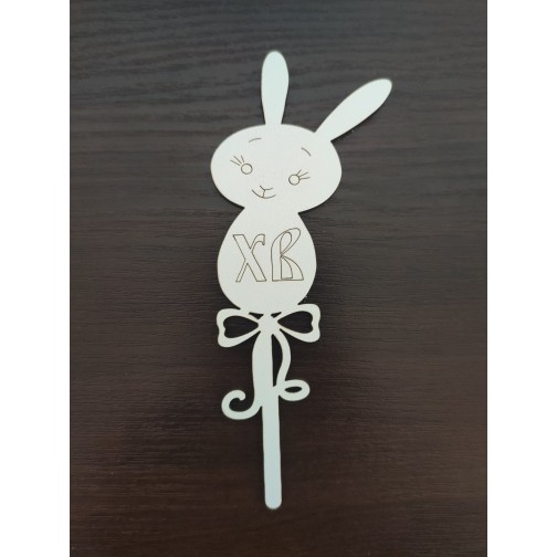 Топер Зайчик "ХВ" з бантиком