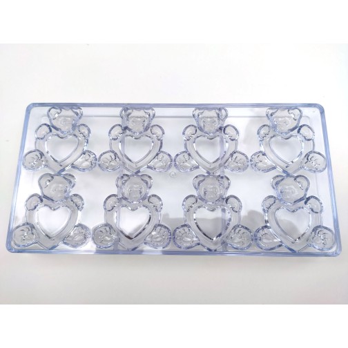 Форма для шоколаду "Ведмедик з серцем"