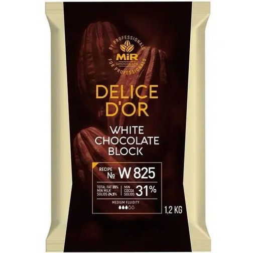 Шоколад білий 31% DELICE МИР, 1.2 кг