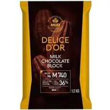 Шоколад молочний 36% DELICE МИР, 1.2 кг