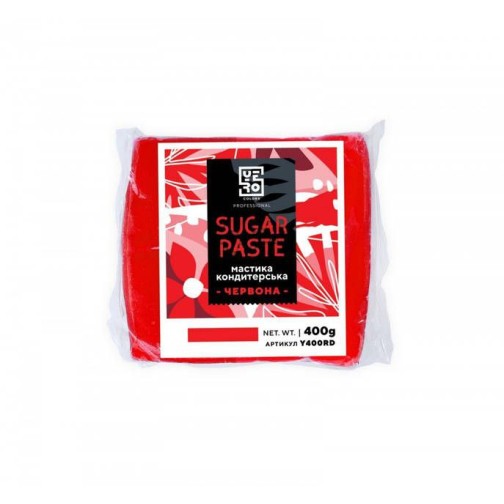 Мастика для тортів Yero Colors червона, 400 г