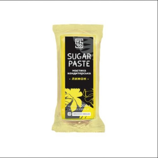 Мастика для тортів Yero Colors лимон, 200 г