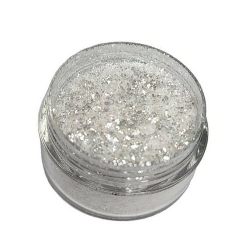 Харчовий блиск (глітер) YERO COLORS срібло, 2 г