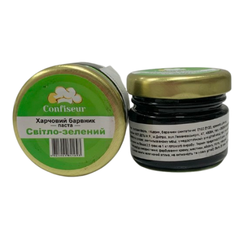 Барвник-паста Confiseur "Світло-зелений", 25 г