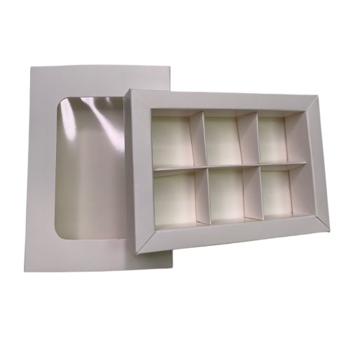 Коробка для 6 цукерок з бортиком, 151*108*30