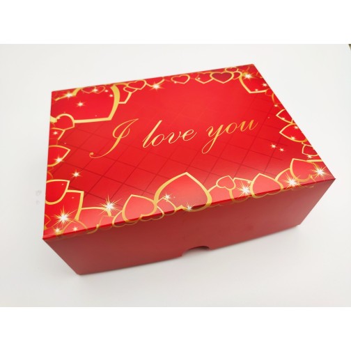 Коробка "I love you" на 6 капкейків, 240*180*90