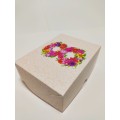 Коробка "8 березня" на 6 капкейків, 240*180*90