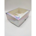 Коробка "Голограмма" для 6 капкейків, 240*180*90