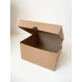 Коробка для 2-х капкейків крафт без вікна, 160*110*85мм