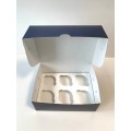 Коробка для 6 капкейків «Кульки» з тисненням, 240*180*90мм