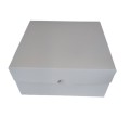 Коробка на 4 капкейки "Біла" без вікна, 200*200*90мм