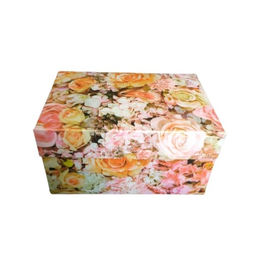 Коробка "Квіти" на 2 капкейки, 160*110*85