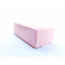 Коробка на 5 макаронс рожева лакована, 140*57*38